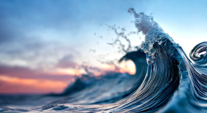 Close up of ocean wave